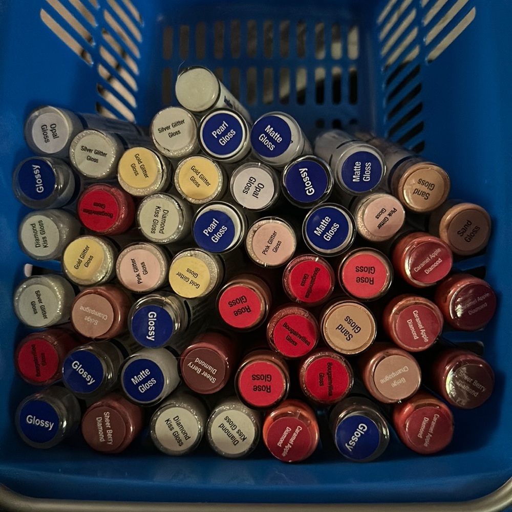 45 unopened Lipsense glosses and colors